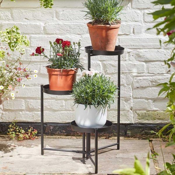 triple plant stand indoor Triple Pot Stand