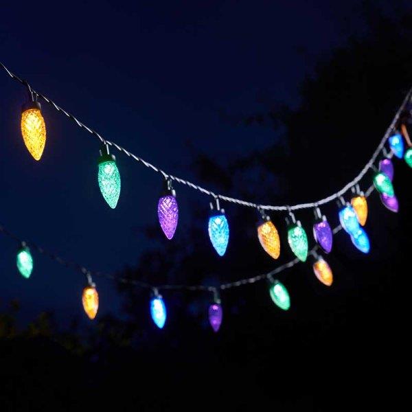 Multi coloured christmas rope lights