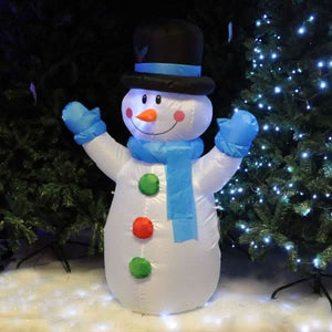 1.2m inflatable light up snowman Christmas decoration