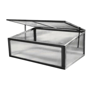 100cm compact greenhouse displayed in a garden