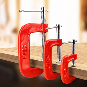 3 Piece Mini G-Clamp Set 25-50-75mm T-bar Handle Durable Swivel Tool