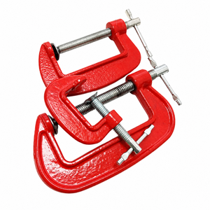3 Piece Mini G-Clamp Set 25-50-75mm T-bar Handle Durable Swivel Tool