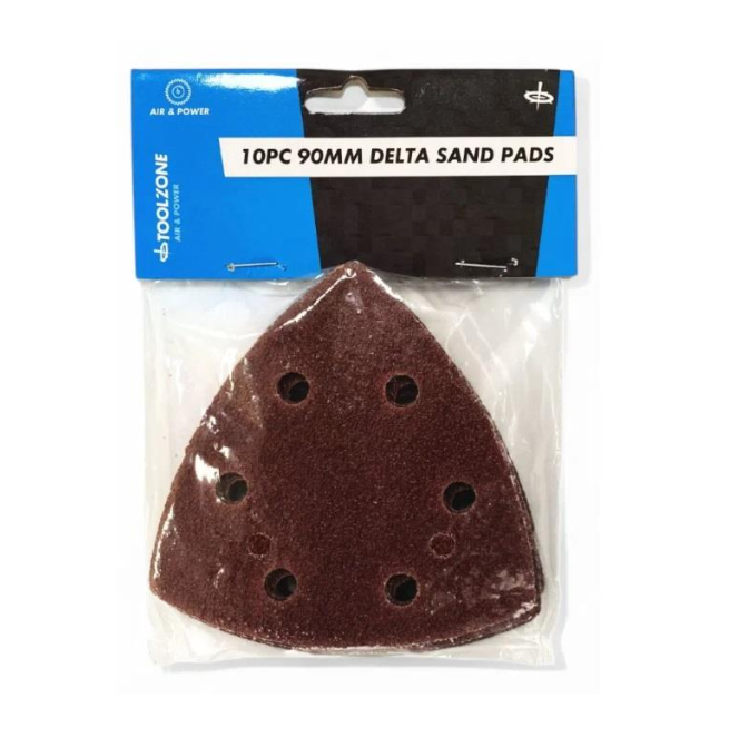10PC 90mm hook and loop delta sanding pads