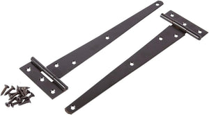 Heavy duty 10 inch garden gate hinges black finish