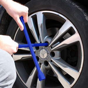Four Way Cross Wheel Wrench Car Brace Socket Spanner 17-23mm