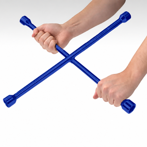Four Way Cross Wheel Wrench Car Brace Socket Spanner 17-23mm