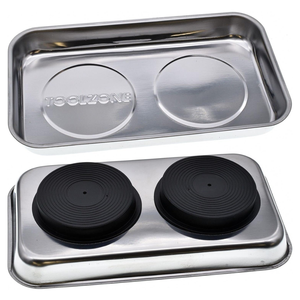 Stainless Steel Magnetic Parts Tray Metal Dish Bowl Nut Bolt LARGE 23cm x 14cm