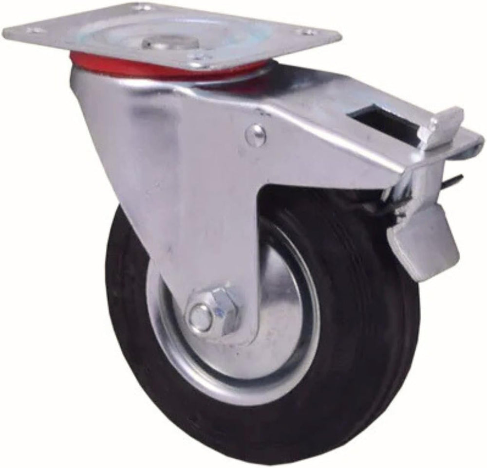 125mm heavy duty castor wheel with brake