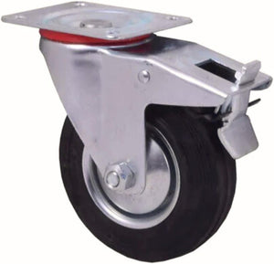 125mm heavy duty castor wheel with brake