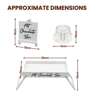Reversible Hot Chocolate Bar & Tea Coffee Station Set