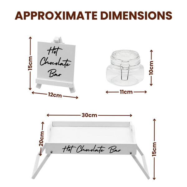 Reversible Hot Chocolate Bar & Tea Coffee Station Set