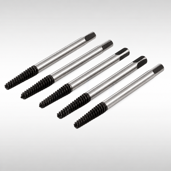 5 Piece Screw Extractor Set for Removing Damaged Bolts