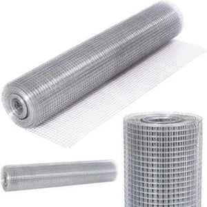 Galvanised welded wire mesh garden roll.