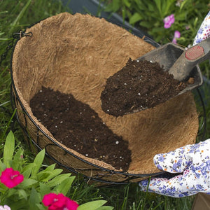 14 inch natural coco fibre hanging basket liner