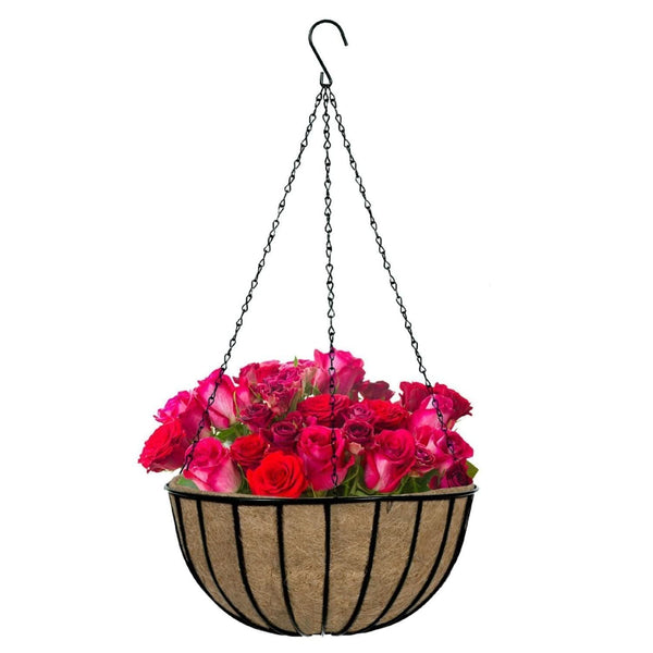 14 inch coconut fibre plant basket insert
