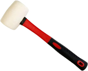 16oz heavy duty white rubber mallet