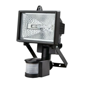 Motion activated floodlight with 180 degree detection angle