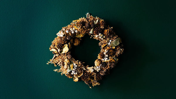 Scented Hanging Wreath - Natural Orange