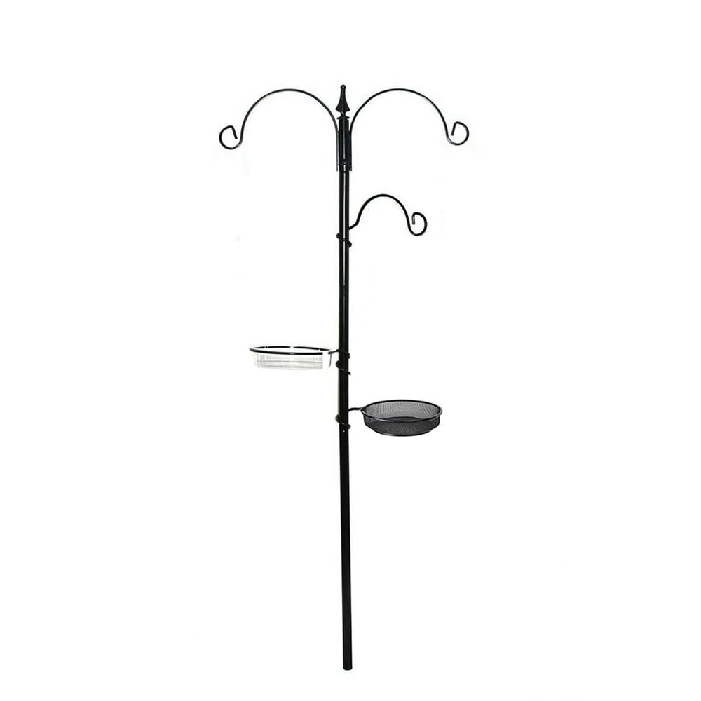 190cm traditional bird feeding station with three hanging hooks