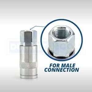 Quick connect fitting for air compressor hose