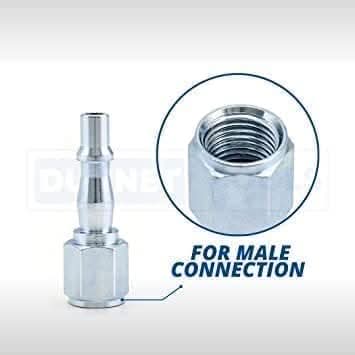 1/4 inch pneumatic connector for air lines and tools
