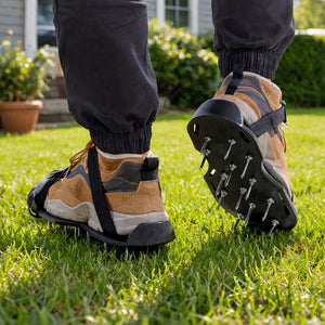 Garden Lawn Aerator Spike Shoes for Grass Aeration & Healthy Lawn Care