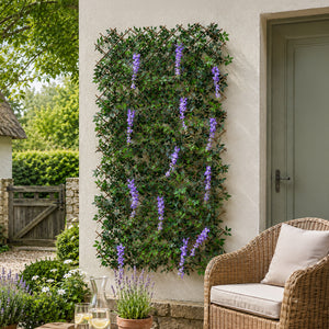 Purple Wisteria Trellis Garden Decoration 180 x 90cm