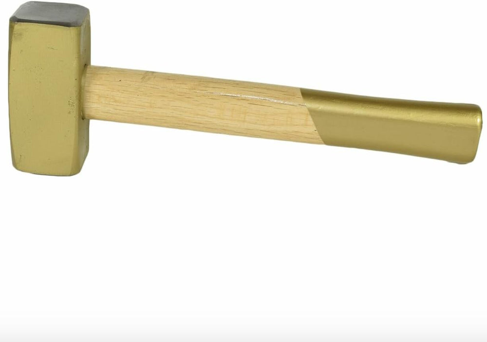 Heavy duty 1kg lump hammer with polished wooden handle
