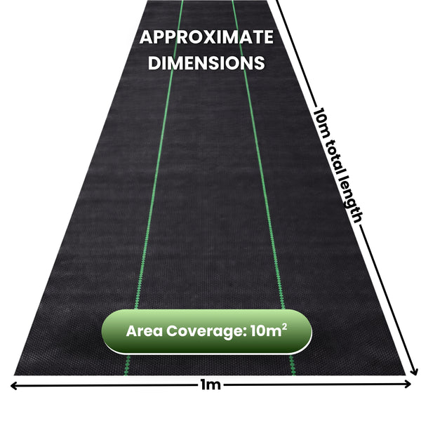 1m x 10m weed control fabric sheets