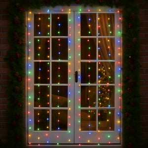 2.1m Christmas window string lights with 280 warm white LEDs