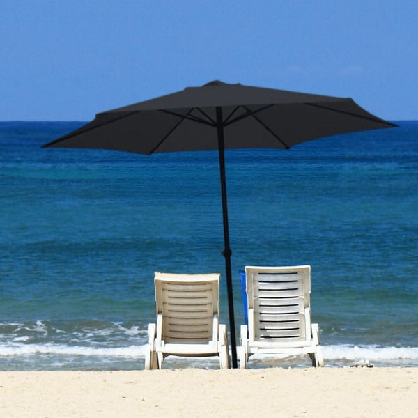 Garden sun shade umbrella displayed on patio