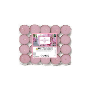 20 pack rose scented tea light candles