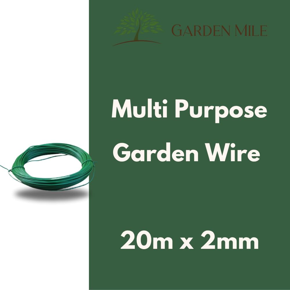 20m plastic coated garden wire roll