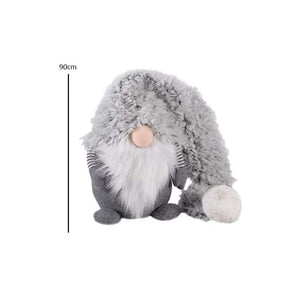 Novelty Plush Winter Grey Santa Gonk