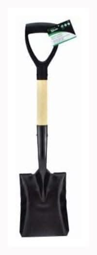 Strong Durable Square Head Micro Shovel with Wooden Handle