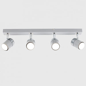 Four-light ceiling fixture on a white background