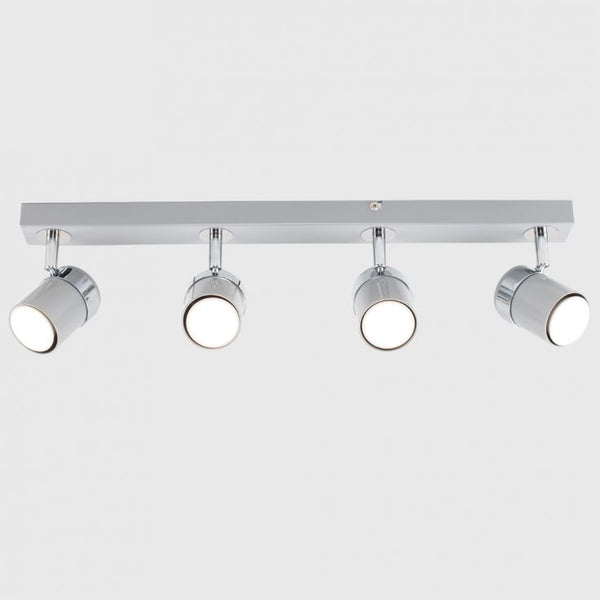 Four-light ceiling fixture on a white background