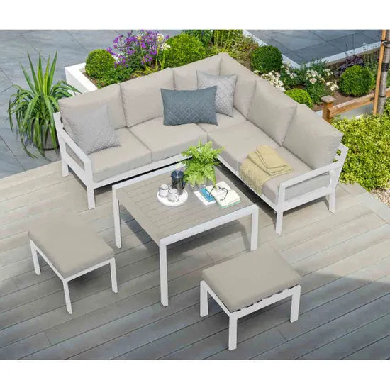 Titchwell Mini Corner with Standard Table White