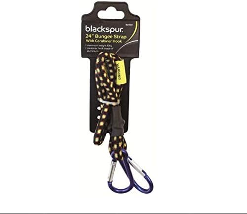 24 inch heavy duty bungee cord with carabiner clips