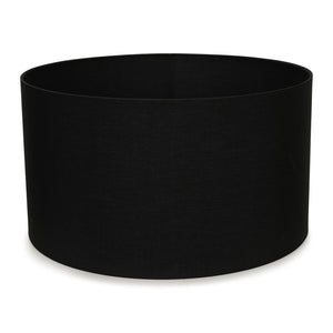 Black cylindrical pot on a white background