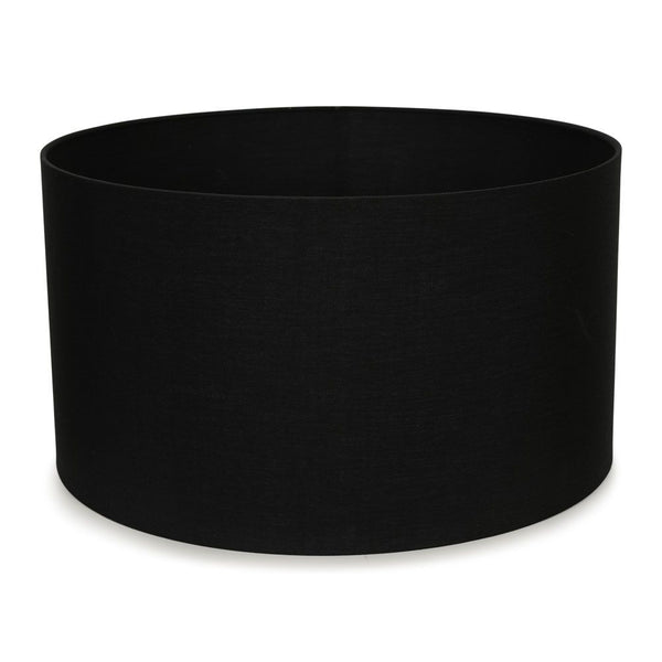 Black cylindrical pot on a white background