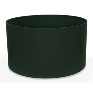 Dark green cylindrical pot on a white background