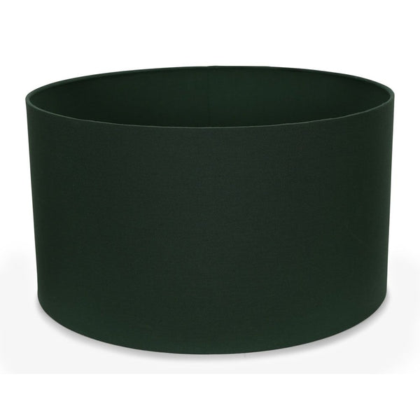 Dark green cylindrical pot on a white background