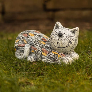 Stone Effect Cat Statue