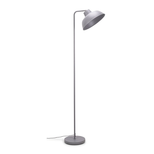 Gray floor lamp on a white background