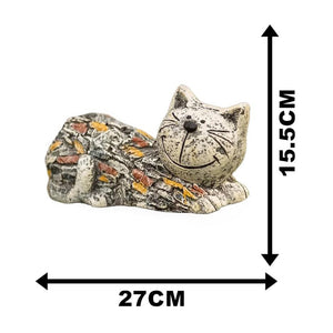 Stone Effect Cat Statue