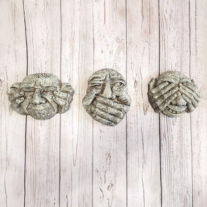 Gargoyle Set Funny Face Wall Plaques