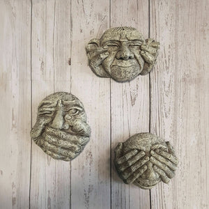 Gargoyle Set Funny Face Wall Plaques