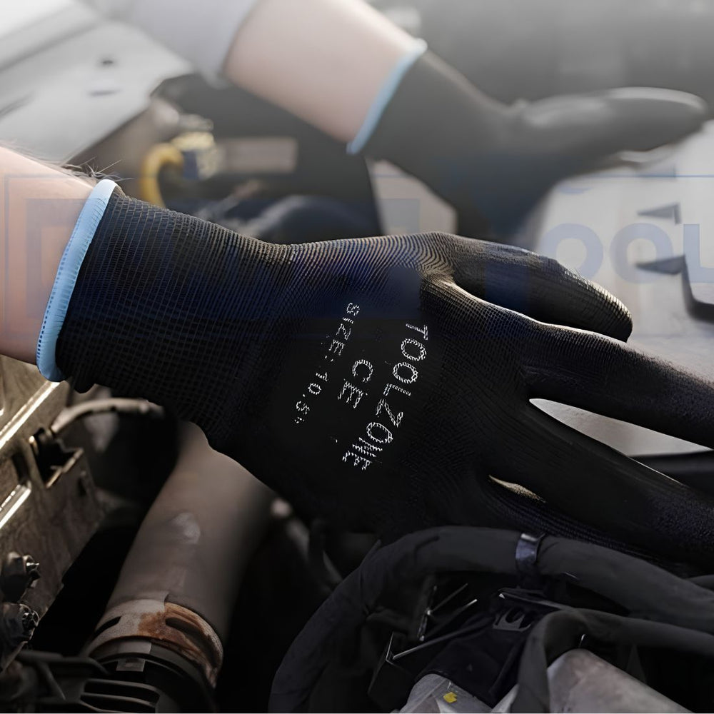 Large Nitrile Coated Work Gloves