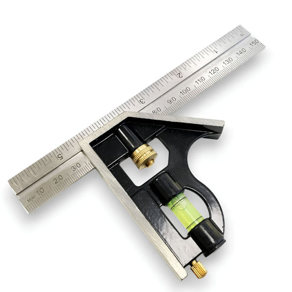 Combination Square 6" Professional Building Precise Measure Spirit Level
